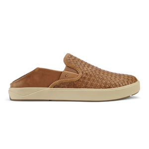 Olukai Lae'ahi Lauhala Mens Leather Slip On - Fox