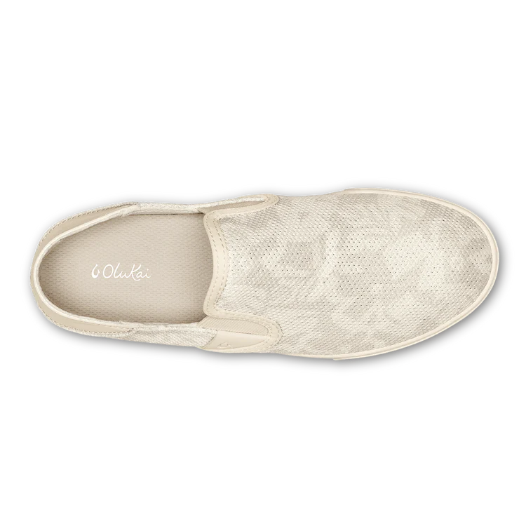 Olukai Pehuea Womens Slip On - Puka/White