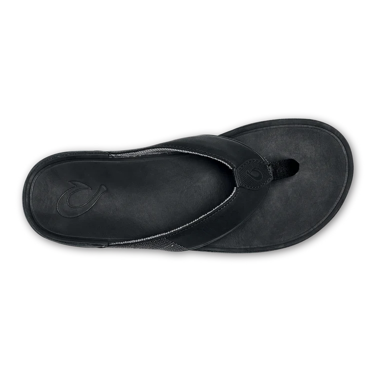 Olukai Tuahine Mens Leather - Black