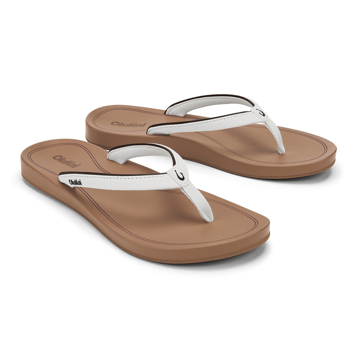 Olukai Uiki Womens - White Sand/Almond