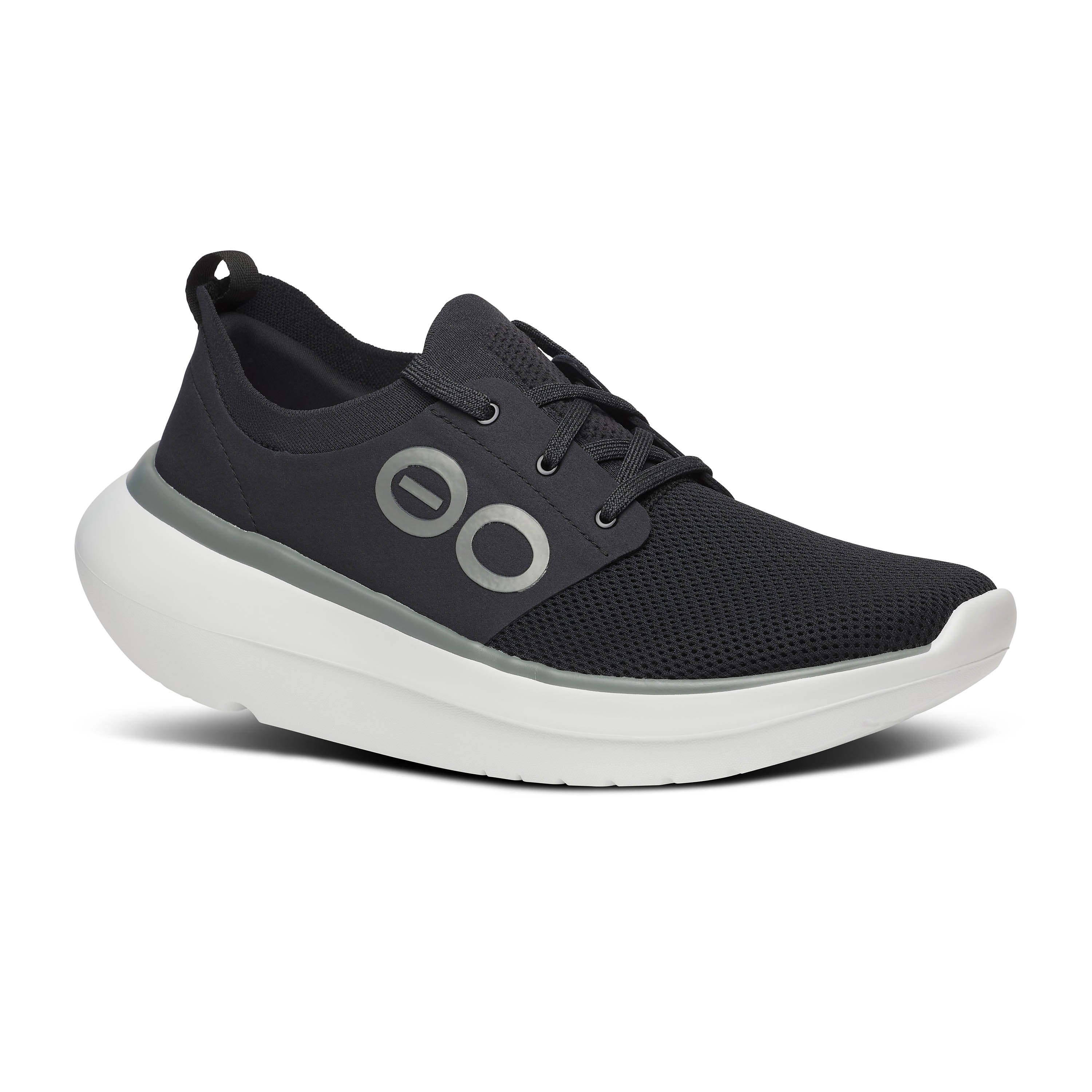 Oofos Oomy Stride Mens - White/Black
