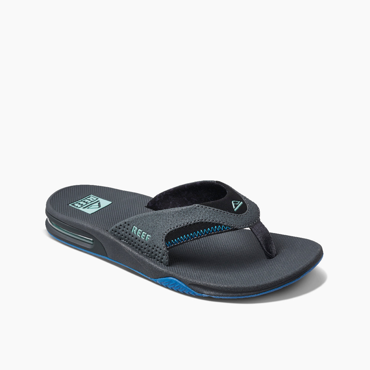 Reef Mens Fanning - Gunmetal/Ocean