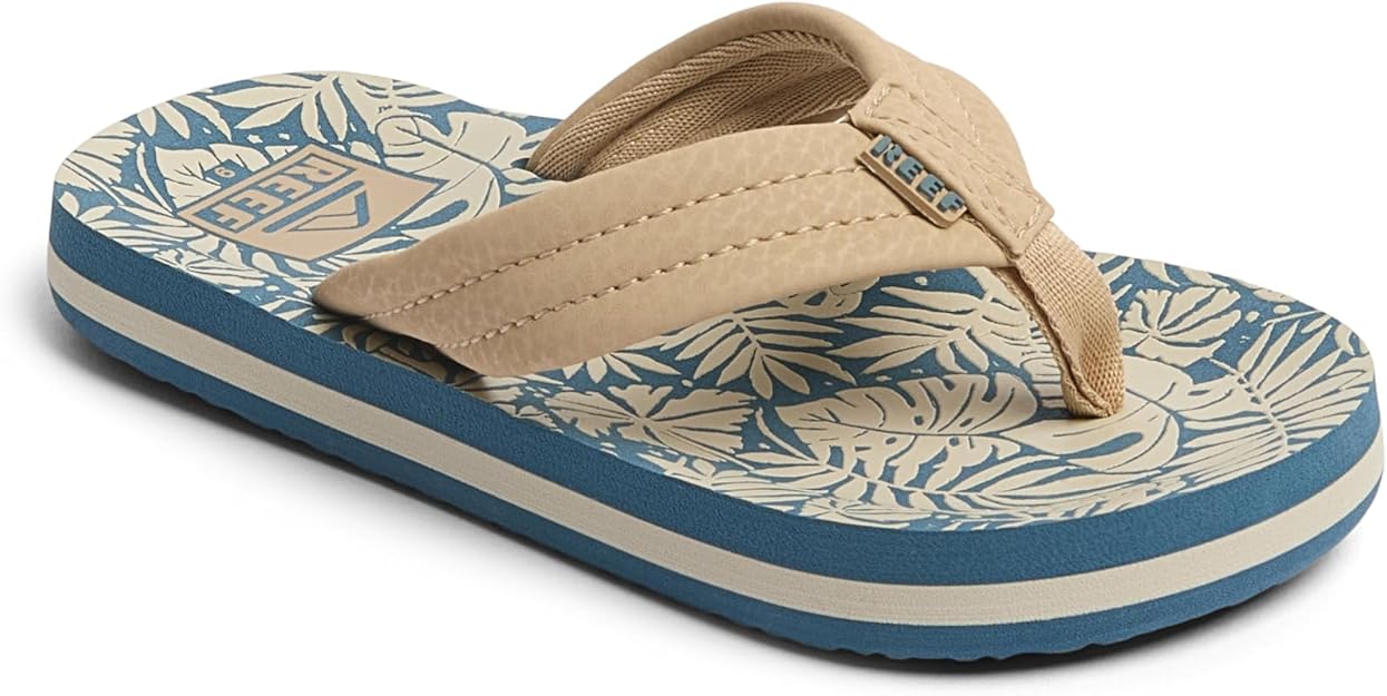 Reef Kids Ahi - Blue/Tan Palm