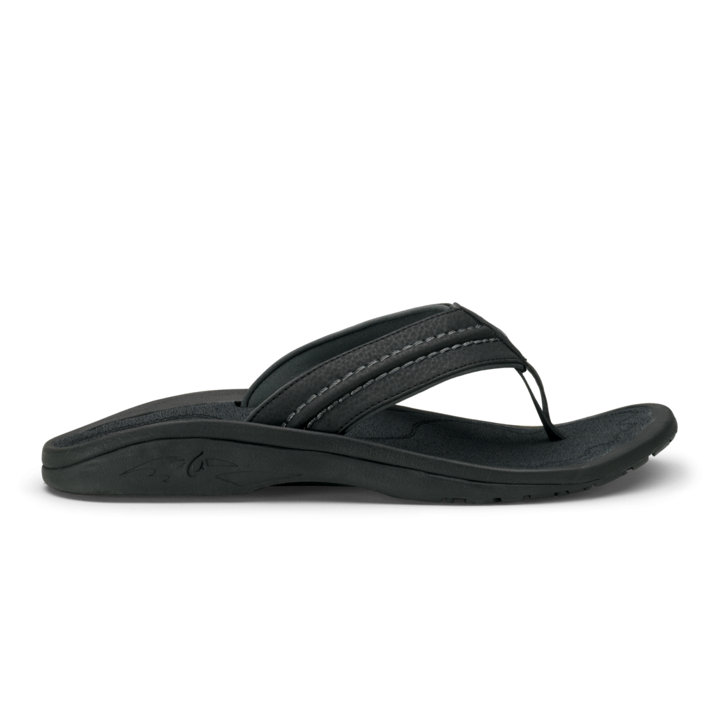 Olukai Hokua Mens  - Black/Dark Shadow